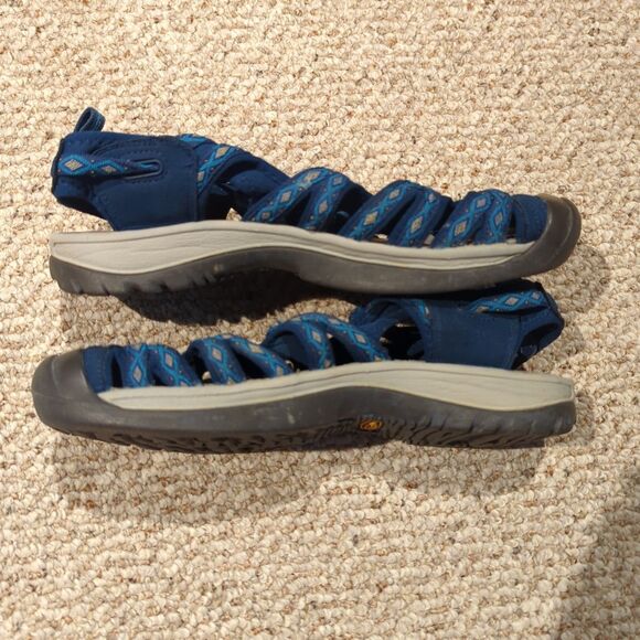 Keen Whisper Sandals Womens 9.5 Blue Waterproof Hiking Closed Toe Outdoor - Picture 4 of 7